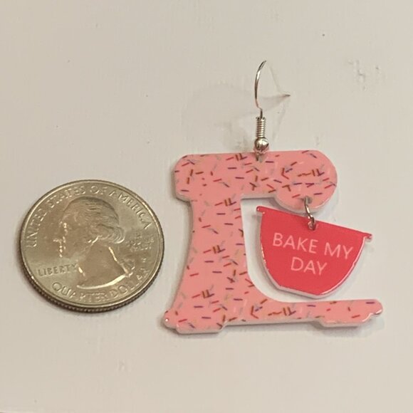 Baking Earring, Cook Earring, Chef Earring, Funny Food Earring, Gift Idea, Bake - Picture 6 of 7